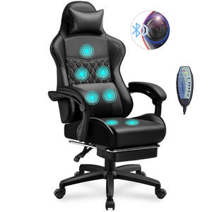 Silla Gamer de Cuero Estilo <span class=keywords><strong>Jordan</strong></span>, Asiento Ancho, Respaldo Amplio, Silla Gamer Económica con Logotipo Personalizado y Reposapiés - Product Image 1