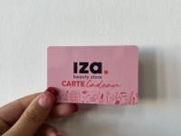 Carte-cadeau en plastique PVC personnalisée avec impression sur mesure, carte à gratter avec code PIN