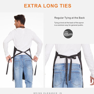 All'ingrosso Logo personalizzato impermeabile in <span class=keywords><strong>nylon</strong></span> appeso per la pulizia del supermercato Chef stilista barbiere ristoranti bellezza grembiule per unghie - Product Image 3