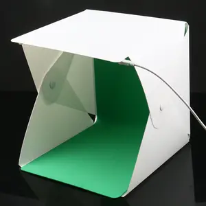 Kaliou Fond Professionele Draagbare Mini Led Fotografie Apparatuur Kit Softbox Lichtbak Fotostudio Accessoires