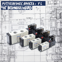 AIRTAC nouvelle électrovanne de contrôle d'air pneumatique à 5 voies 4V210-08 DC 24V/12V filtre électrique essentiel deux pièces pneumatiques