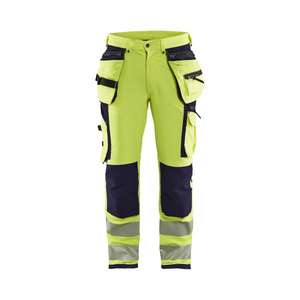 BLAKLADER - 199716423389D100 Pantalones de alta visibilidad 4 vías stretch Amarillo/Azul marino-EAN 7330509657355 ROPA DE TRABAJO DE LA HI-VIS - Product Image 1