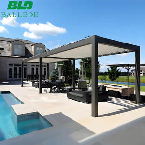 Pérgola <span class=keywords><strong>de</strong></span> <span class=keywords><strong>Aluminio</strong></span> Resistente <span class=keywords><strong>para</strong></span> Exteriores, con Techo <span class=keywords><strong>de</strong></span> Láminas Giratorias, Impermeable, <span class=keywords><strong>para</strong></span> Área <span class=keywords><strong>de</strong></span> Barbacoa, <span class=keywords><strong>Precios</strong></span> <span class=keywords><strong>de</strong></span> Fábrica - Product Image 6