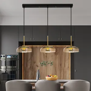 Suspension moderne à LED pour la salle à manger Cuisine Café Bar Lustres de plafond nordiques créatifs Éclairage intérieur Lampes suspendues