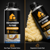 Mousse de polyuréthane 750 ml en aérosol, mousse expansive, colle, mastic, FEIDU HOME, construction, emballage, isolation, fenêtre