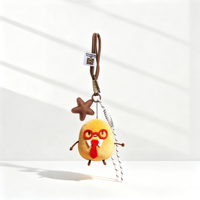 Mascotte tendance en peluche Lapin Pomme de terre, breloque étoile, Kawaii, portable, forme 3D, accessoire de sac esthétique, lanière en paracorde