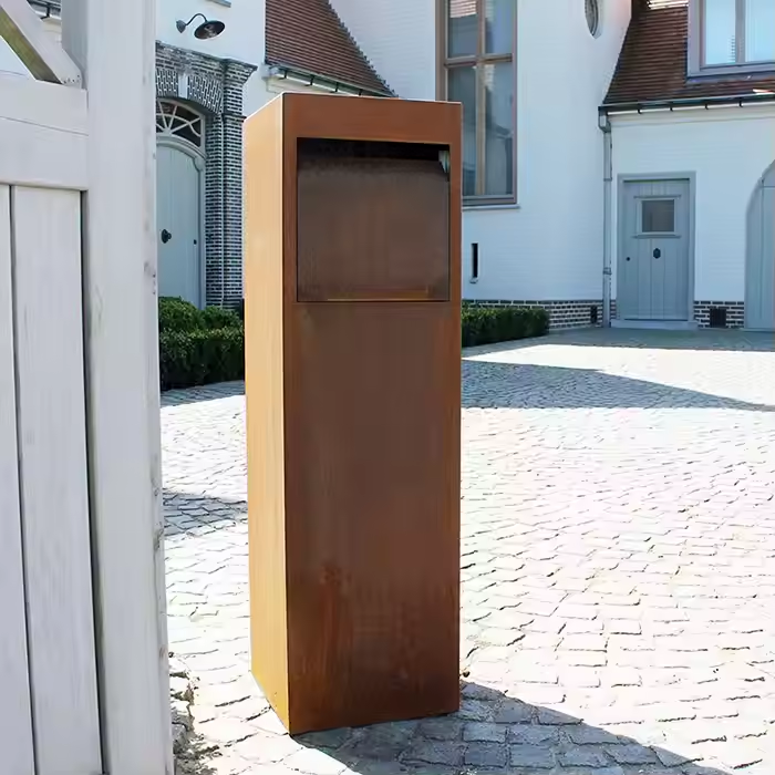 Винтажные отдельно стоящие большие почтовые ящики стальные наружные почтовые ящики с водонепроницаемой функцией
