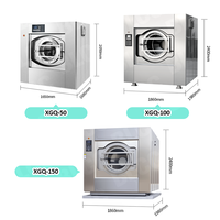 Peralatan Laundry Komersial Mesin Cuci dan Pengering Industri 50KG untuk Laundry dan Penggunaan Industri Lainnya