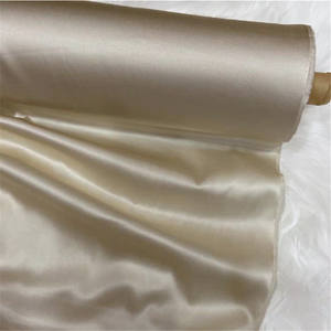 Tissu de luxe en soie de mûrier biologique charmeuse <span class=keywords><strong>satin</strong></span>ée 100% soie extensible noir uni pour robes, pyjamas et vêtements pour hommes - Product Image 4