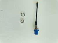 Connecteur coaxial à excellente conductivité et faible résistance de contact, connecteur mâle à angle droit, assemblage de câble