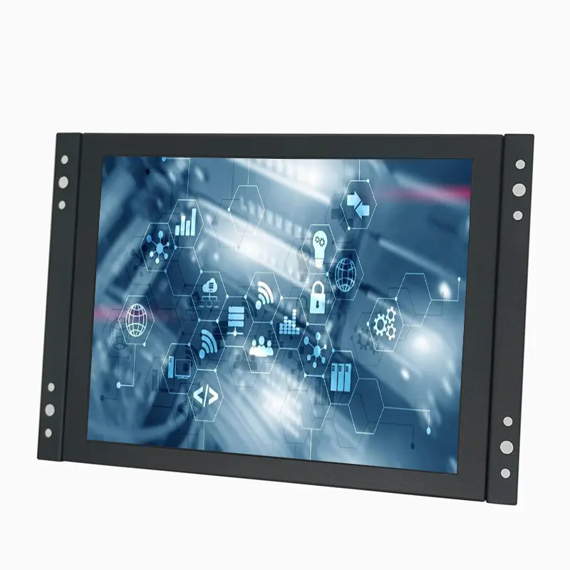 Monitor industrial pequeno da tela de toque 8 polegadas, quadro aberto resistente/capacitivo da tela sensível ao toque 1024*768