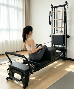 Equipo <span class=keywords><strong>de</strong></span> <span class=keywords><strong>Pilates</strong></span> Reformer <span class=keywords><strong>de</strong></span> Aluminio <span class=keywords><strong>de</strong></span> Alta Resistencia con Resortes y <span class=keywords><strong>Cama</strong></span> Deslizante para Estudio <span class=keywords><strong>de</strong></span> <span class=keywords><strong>Pilates</strong></span> - Product Image 1