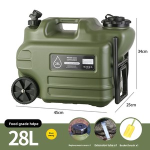 Seau d'hydratation portable en PE de qualité alimentaire pour camping, randonnée et voiture, avec roulettes - Product Image 2