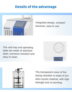 BIOBASE Liofilizador de Laboratorio con Sistema de Glándula, Liofilizador al Vacío, a Prueba de Polvo, a Prueba de Agua, a Prueba de Agua - Product Image 6