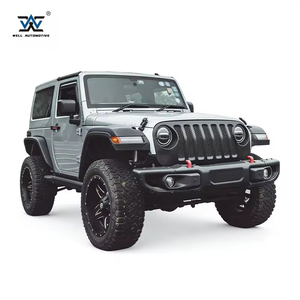 Pare-chocs avant 4x4 pour <span class=keywords><strong>Jeep</strong></span> Wrangler JK à JL, kit carrosserie complet avec élargisseurs d'ailes noirs – Vente directe usine - Product Image 4