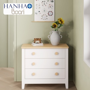 Décoration de la maison moderne intelligente à <span class=keywords><strong>3</strong></span> <span class=keywords><strong>tiroirs</strong></span> <span class=keywords><strong>en</strong></span> bois massif coiffeuse à maquillage <span class=keywords><strong>commode</strong></span> de nuit table de chevet armoire de rangement pour chambre à coucher - Product Image 2
