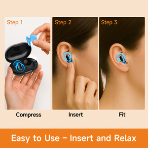 Noise Blocking Ear <b>Plugs</b> Premium Noise Cancelling Earplugs for Restful Sleep and <b>Travel</b> - Product Image 4