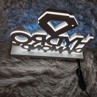 Bureau Kexian en acrylique personnalisé avec lettres Logo de l'entreprise Nom de la boutique Support de table avec logo Enseigne de table d'affaires Dessus de table avec affichage à LED Nom de marque