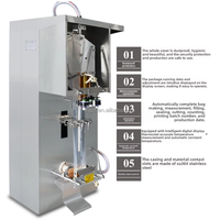 Machine de remplissage, scellage et emballage verticale pour sachets de film plastique de Guangzhou pour eau minérale pure, lait et jus
