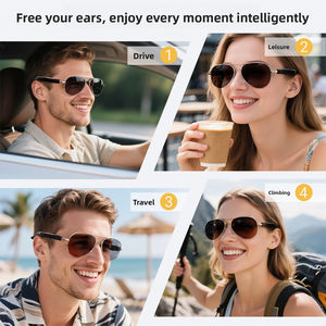 MZT-F18 Nouvelles lunettes intelligentes de traduction en <span class=keywords><strong>temps</strong></span> réel multilingues avec IA, Bluetooth, 100 langues, <span class=keywords><strong>écoute</strong></span> de musique, appels - Product Image 4
