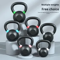 Kettlebell en fonte solide de haute qualité pour le fitness à domicile outil d'entraînement de squat et de hanche de vente chaude