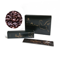 Café énergétique de haute qualité pour hommes adultes avec des ingrédients de ginseng et de maca, stimulant énergétique et soutien immunitaire, 10 g par sachet