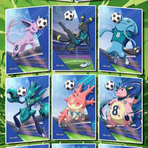 Tablero de Arte Anime Pokemoned, Coleccionable, Decorativo, Impresión a Todo Color, Tarjeta de Exhibición con Figura de Dibujos Animados de Eevee y Charizard - Product Image 3