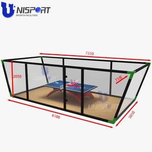 Cancha de Pádel y <span class=keywords><strong>Ping</strong></span> Pong para Exteriores, Mini Cancha Deportiva de Acero y Vidrio para Proyectos de Ocio de Tenis de Mesa - Product Image 2