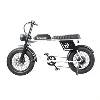 Vélo électrique 750W, batterie 12.5AH, vélo de montagne électrique tout-terrain, pneus tout-terrain de 20 pouces, vélo électrique pour hommes adultes