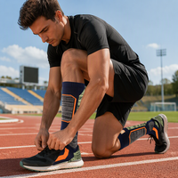 Chaussettes de sport en tricot épais personnalisées pour le hockey sur glace, avec bordure élastique, chaussettes de compression sportives pour hommes