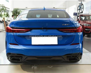 배기 팁이있는 2 시리즈 F44 M235i 스퀘어 리어 디퓨저 ABS 광택 블랙 리어 립 - Product Image 5