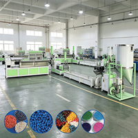 Granulateur de plastique Polytime de petite taille, double étage, avec moteur PLC, pour ligne de production de recyclage de tuyaux PE