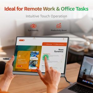 <span class=keywords><strong>Pantalla</strong></span> Táctil Portátil de 14 Pulgadas para Laptop 2560x1600, 16:10, Monitor de Viaje con Vidrio Templado, 100% SRGB, USB y HDMI - Product Image 6