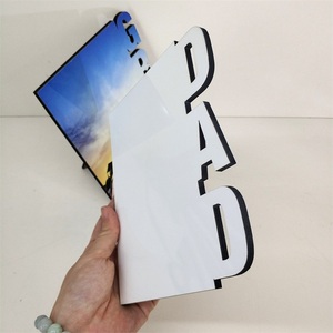 <span class=keywords><strong>Cadre</strong></span> photo personnalisé en MDF pour la fête des pères, panneau photo vierge avec impression UV, cadeau photo par sublimation - Product Image 3