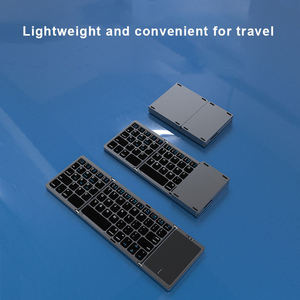 Clavier pliable universel portable Bluetooth sans fil avec pavé tactile AZERTY pour iPad, tablette, Mac, PC, iPhone - Product Image 3