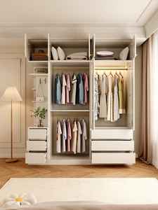 Cream White Minimalist Bedroom <b>Wardrobe</b> - Product Image 3