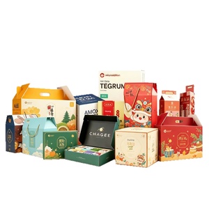 Custom <b>Small</b> Batch Premium Color Printed Corrugated <b>Gift</b> <b>Boxes</b> with Handles - Product Image 3