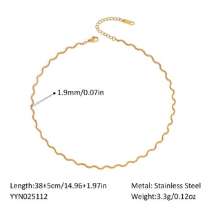 Collar de Acero Inoxidable 316L con Baño de Oro Sólido de 14k, Resistente al Agua y al Deslustre, de 26 Pulgadas, para Mujer y Hombre - Product Image 5
