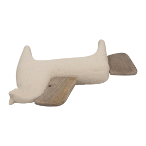 Statuetta decorativa di cavallo in ceramica e legno per decorare scaffali di casa, ufficio e soggiorno - Product Image 6
