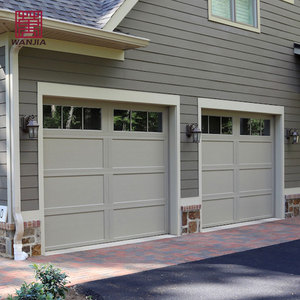 Wanjia Hợp kim nhôm kính cửa nhà để xe với cửa sổ chèn tùy chỉnh dọc cửa nhà để xe tự động - Product Image 4