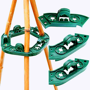 Accessoires de jardin modernes Matériau PE Support de canne à Wigwam pentagonal Support de canne en bambou pour plantes grimpantes - Product Image 1