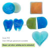 Sacs de glace mous réutilisables en PVC mignons packs de glace en gel chaud et froid pack de glace d'urgence pour fièvre blessure peut être imprimé logo