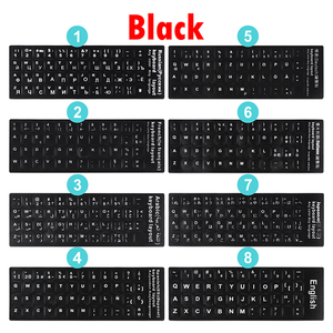 Autocollants pour clavier Fabricant de conception personnalisée Impression personnalisée en gros Autocollants pour clavier français, arabe et russe - Product Image 2