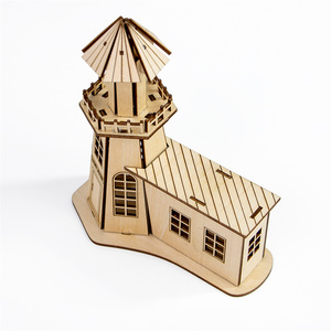 Meilleure vente <span class=keywords><strong>tour</strong></span> de construction en bois Puzzle jouet éducatif vacances bureau artisanat décoratif - Product Image 3