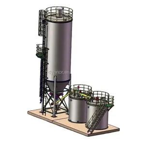 Kalk dosier system und Lösch system zur Herstellung von Kalk milch für die Wasser aufbereitung