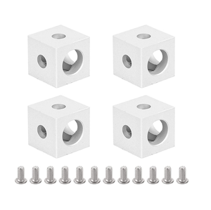 Cube Nut 10mm Metric CNC Machined Natural Finish Square Shape General Industry Use - Product Image 5