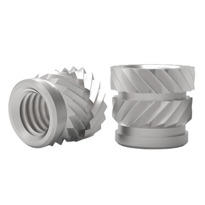 Thép không gỉ tay áo knurling chèn Nut CNC Lathe luồng chèn trong vật liệu nhựa - Product Image 2