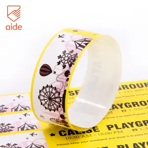 Pulseras de papel con impresión personalizada, para eventos y fiestas