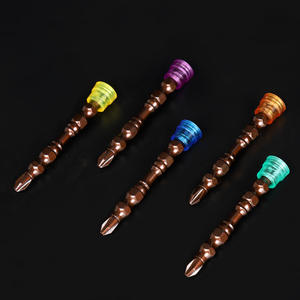 Juego de puntas de destornillador Phillips S2, 5 piezas, grado industrial, con anillo magnético, doble punta y funda con código de colores - Product Image 1