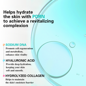 T自有品牌PDRN和透明质酸辐射丰满血清鲑鱼DNA <span class=keywords><strong>HA</strong></span>水化增强剂，用于玻璃皮肤和屏障修复 - Product Image 3